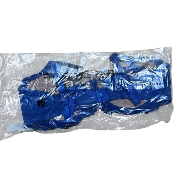 Fredericks of Hollywood NWT Sandie Demi Underwire Lace Bra Sz 42D Blue & Beige - Picture 9 of 15